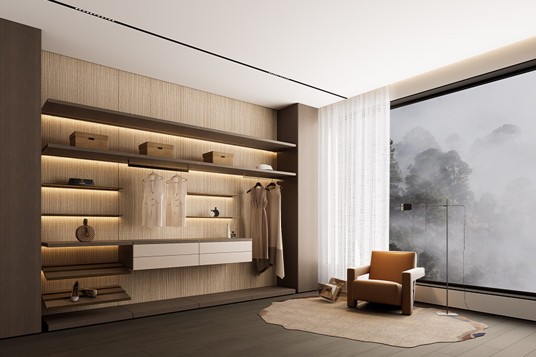 Platinum Open Wardrobe
